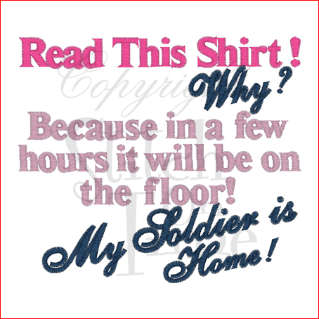 Sayings (1647) Read This Shirt 5x7