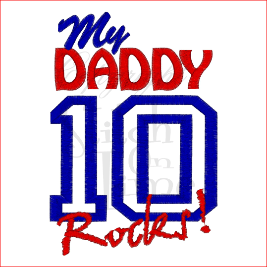 Sayings (1654) My Daddy Rocks 5x7