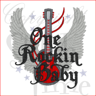 Sayings (1695) One Rockin Baby 4x4