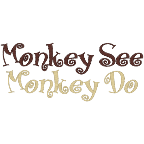 Sayings (A175) Monkey See 5x7