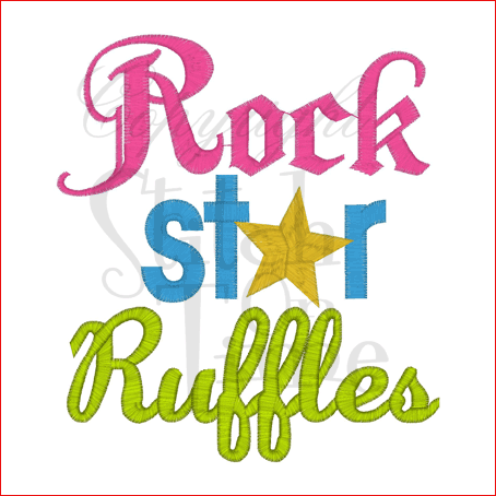 Sayings (1782) Rock Star Ruffles 5x7