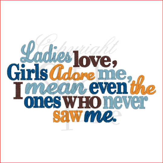 Sayings (1850) Ladies Love 5x7