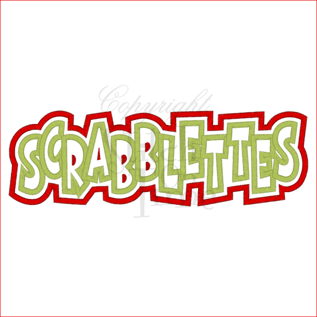 Sayings (1878) Scrabblettes Applique 6x10