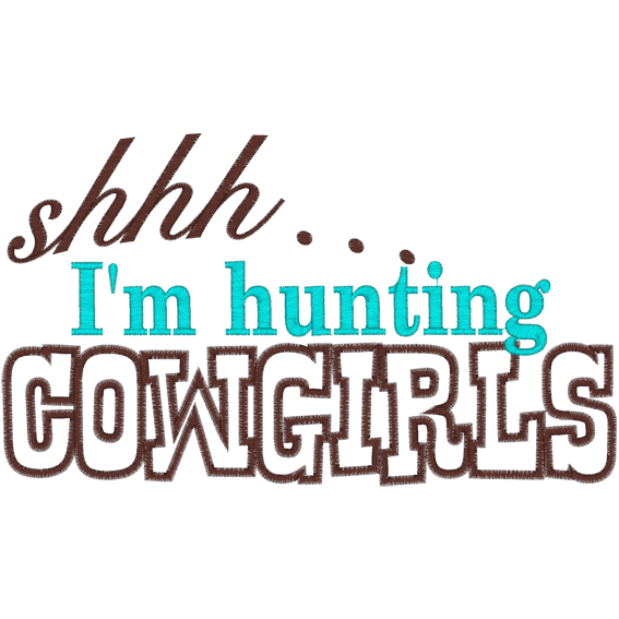 Sayings (A197) COWGIRLS 6x10