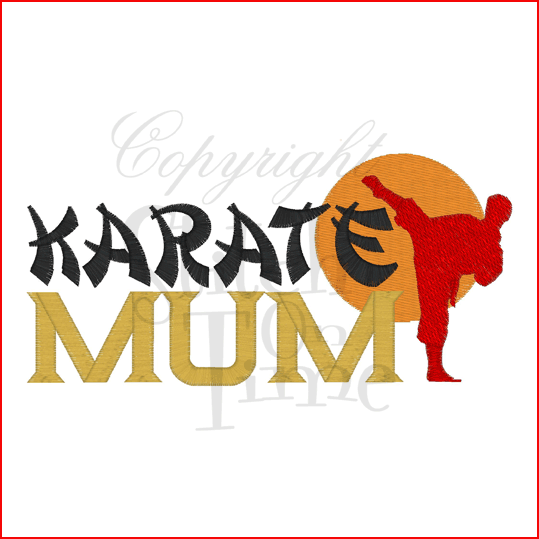 Sayings (2057) Karate Mum 5x7