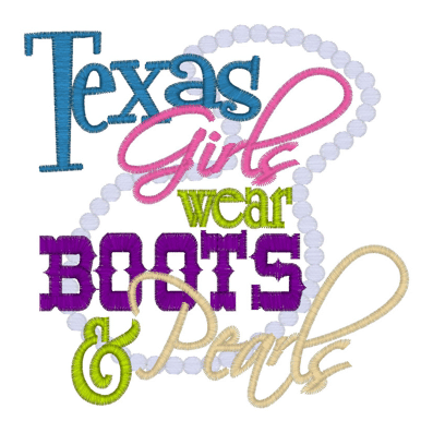 Sayings (2237) Boots & Pearls 5x7