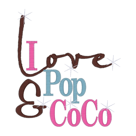 Sayings (2274) I Love Pop & CoCo 5x7