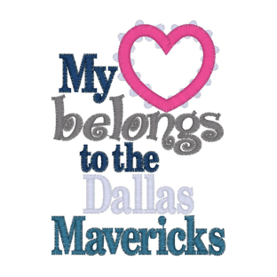 Sayings (2279) Dallas Mavericks Applique 4x4