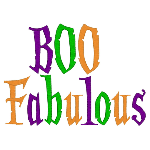 Sayings (2347) BOO Fabulous 5x7