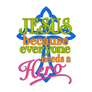 Sayings (2382) Jesus Hero 4x4