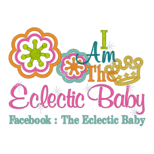 Sayings (2389) Eclectic Baby Applique 5x7
