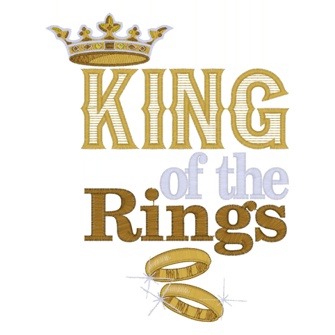 Sayings (2393) King Of The Rings 5x7