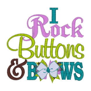 Sayings (2408) Buttons & Bows 4x4
