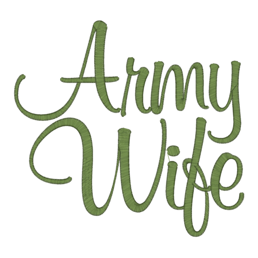 Sayings (2464) Army Wife 6x10