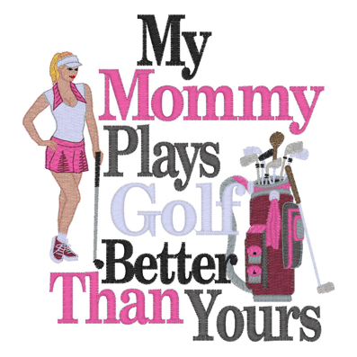 Sayings (2487) Mommy Golf 5x7