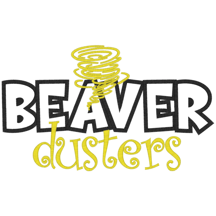 Sayings (2601) Beaver Duster Applique 6x10