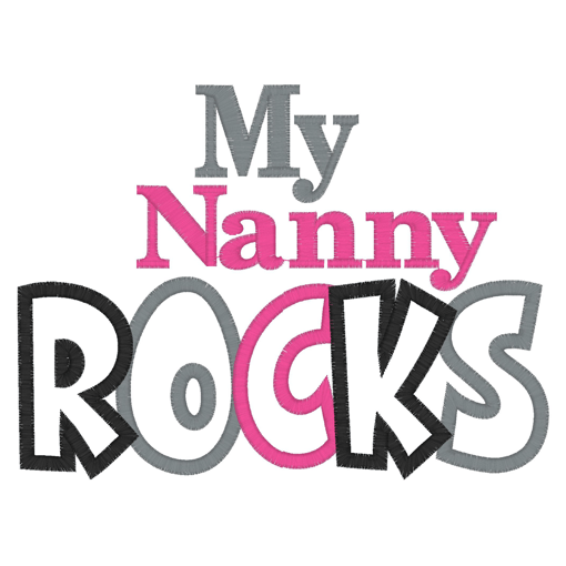Sayings (2619) My Nanny Rocks 5x7