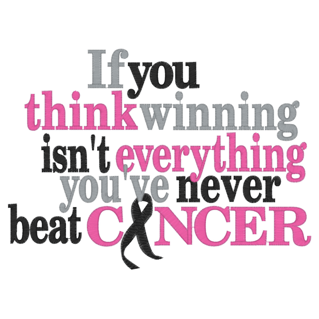 Sayings (2664) Beat Cancer 6x10