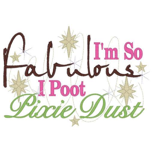 Sayings (2704) Poot Pixie Dust 5x7