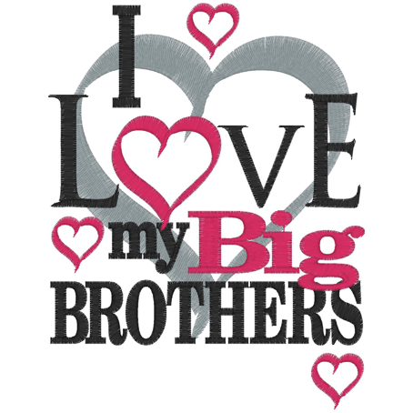 Sayings (2729) Love My Brothers 5x7