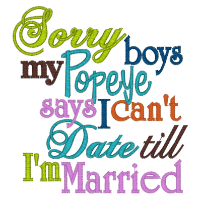 Sayings (2798) Sorry Boys 5x7