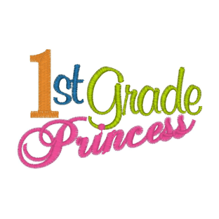 Sayings (2799) 1st Grade princess 4x4