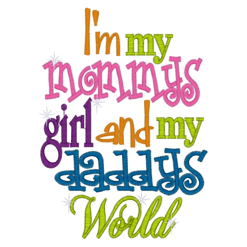 Sayings (3067) Mommys Girl 5x7