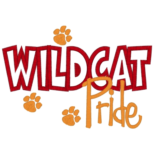 Sayings (3077) Wildcat Pride Applique 5x7