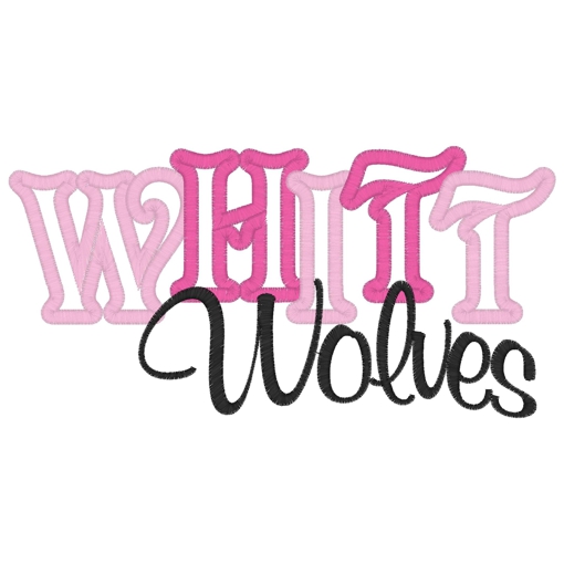 Sayings (3158) WHITT Wolves Applique 5x7