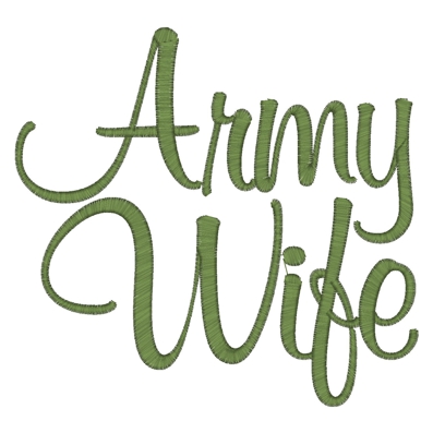 Sayings (3235) Army Wife 5x7