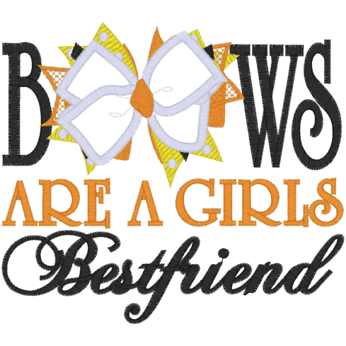 Sayings (A325) BOW Applique 6x10