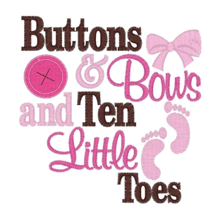 Sayings (3254) Buttons & Bows 4x4