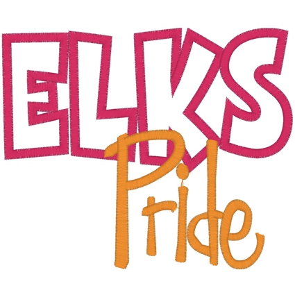 Sayings (3292) Elks Pride Applique 5x7