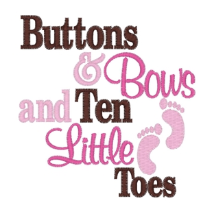 Sayings (3294) Buttons & Bows 4x4