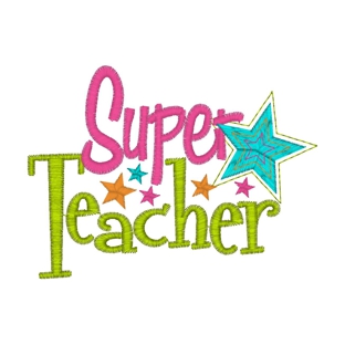Sayings (3320) Super Star Teacher 4x4