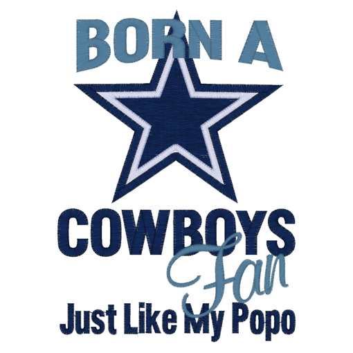 Sayings (3366) Cowboys Fan......Popo 5x7