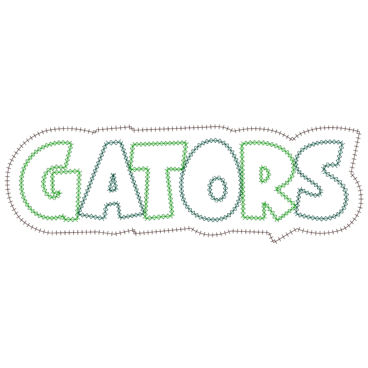 Sayings (3388) ...Gators Applique 6x10