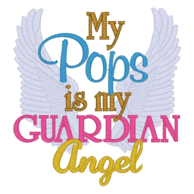 Sayings (3663) ...Pops Guardian Angel 5x7