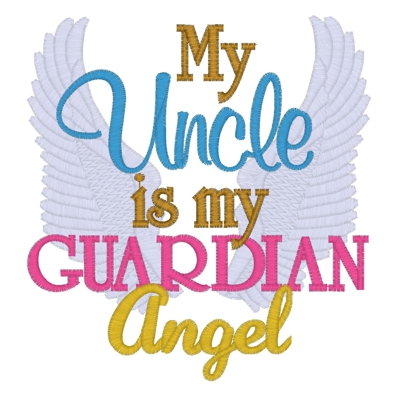 Sayings (3664) ...Uncle Guardian Angel 5x7