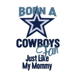 Sayings (3713) ..Cowboy Fan Like Mommy 4x4