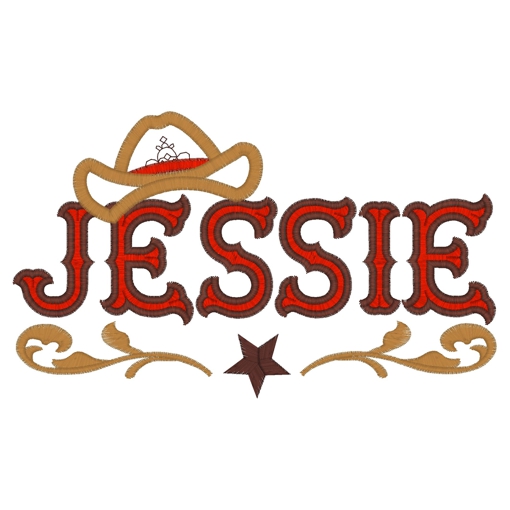 Sayings (3736) Jessie Applique 5x7