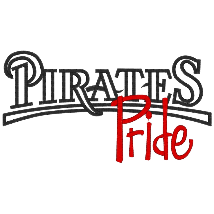 Sayings (3741) Pirates Pride Applique 6x10