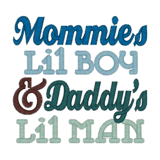 Sayings (3778) Mommies Lil Boy 4x4
