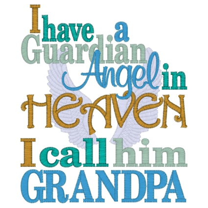 Sayings (3800) Guardian Angel Grandpa 5x7