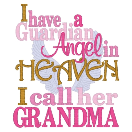 Sayings (3815) Guardian Angel Grandma 5x7