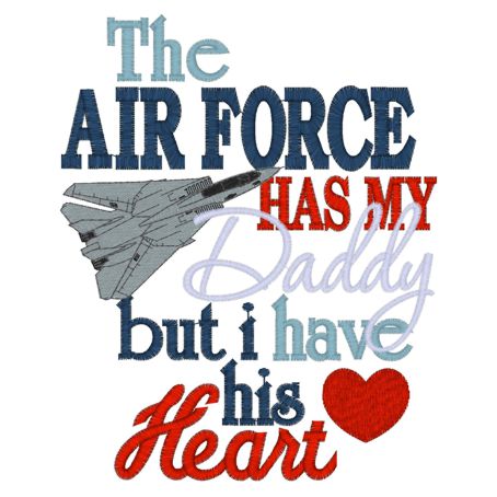 Sayings (3886) Daddy Air Force 5x7