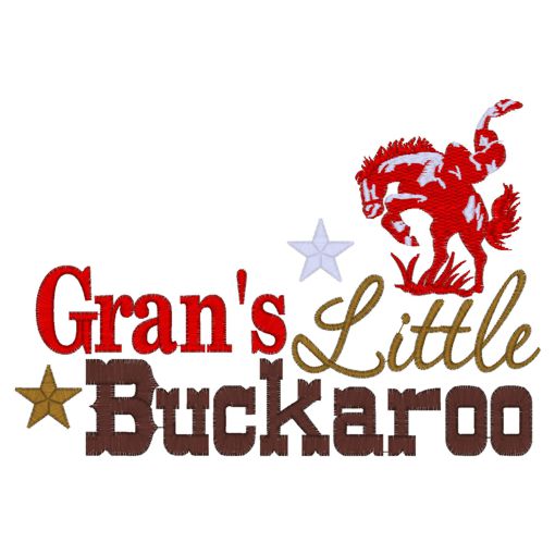 Sayings (3912) Gran's Little Buckaroo 5x7