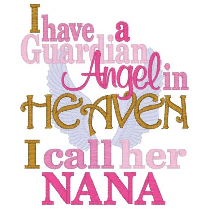 Sayings (4071) Guardian Angel Nana 5x7