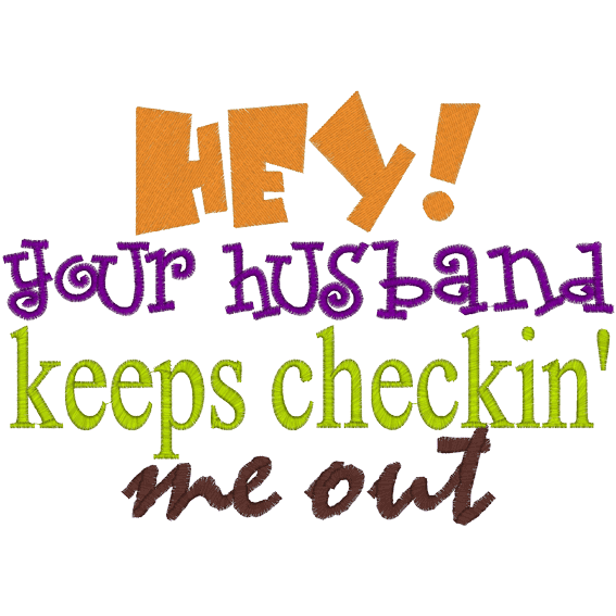 Sayings (A408) your husband 6x10