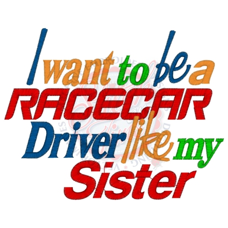 Sayings (4119) Sister Racecar 5x7